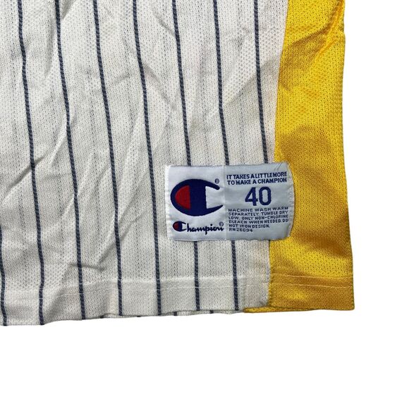 Champion VTG Y2K NBA Indiana Pacers Reggie Miller Swingman Jersey FLAW 40 Medium - Picture 7 of 9